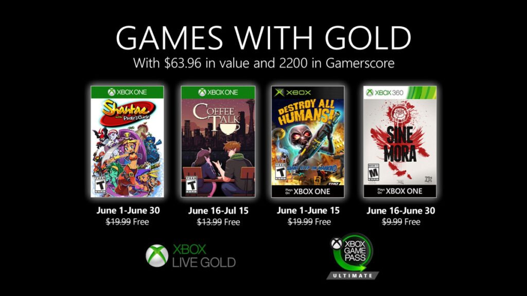 Games with Gold - Junho 2020