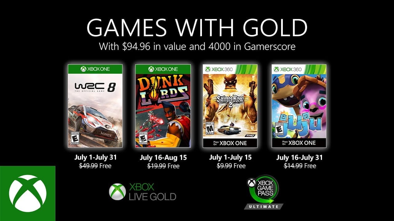 Games with Gold - Julho 2020