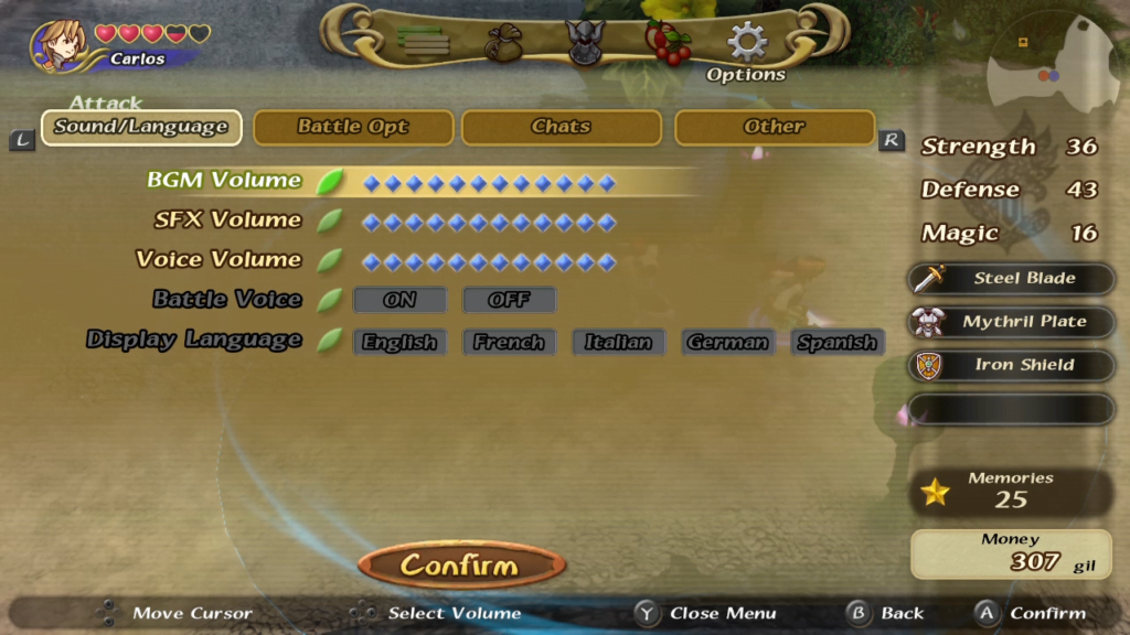 Final Fantasy Crystal Chronicles Remastered Edition conta com dublagem em inglês, que infelizmente não ficou legal e não há como desligá-la. (Imagem: Reprodução.)