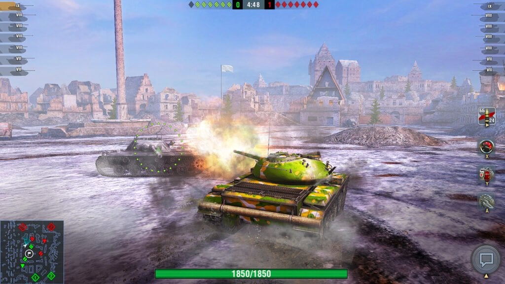 O Nintendo Direct de 26 de agosto marca o lançamento de World of Tanks: Blitz em um console. (Imagem: Divulgação.)