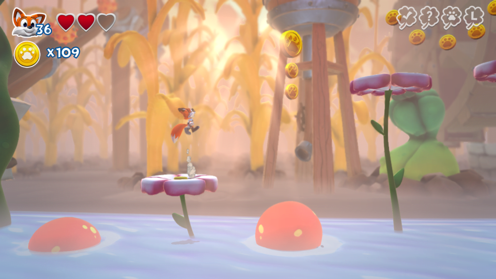 New Super Lucky's Tale conta com uma variedade de estilos e se inspira em jogos de plataforma 2D. (Imagem: Reprodução)