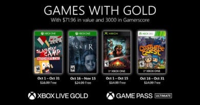 Esteja atento às datas de cada jogo no Games with Gold de outubro. (Imagem: Divulgação)