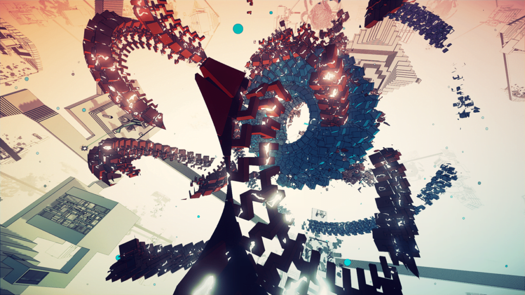 O criador de Manifold Garden se inspirou na obra do artista holandês Escher para criar cenários surreais. (Imagem: Divulgação)