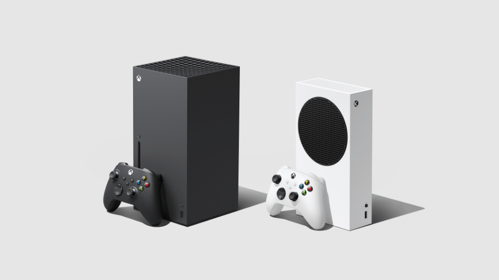 Novos Xbox: Xbox Series X para desempenho superior, Xbox Series S  para jogadores que não exigem resoluções 4K. (Imagem: Divulgação)