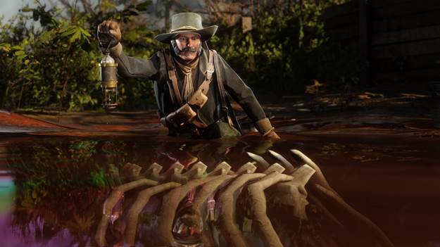 Colecionadores de Red Dead Online já podem procurar por novos fósseis: oceânicos, costeiros e megafauna. (Imagem: Divulgação)