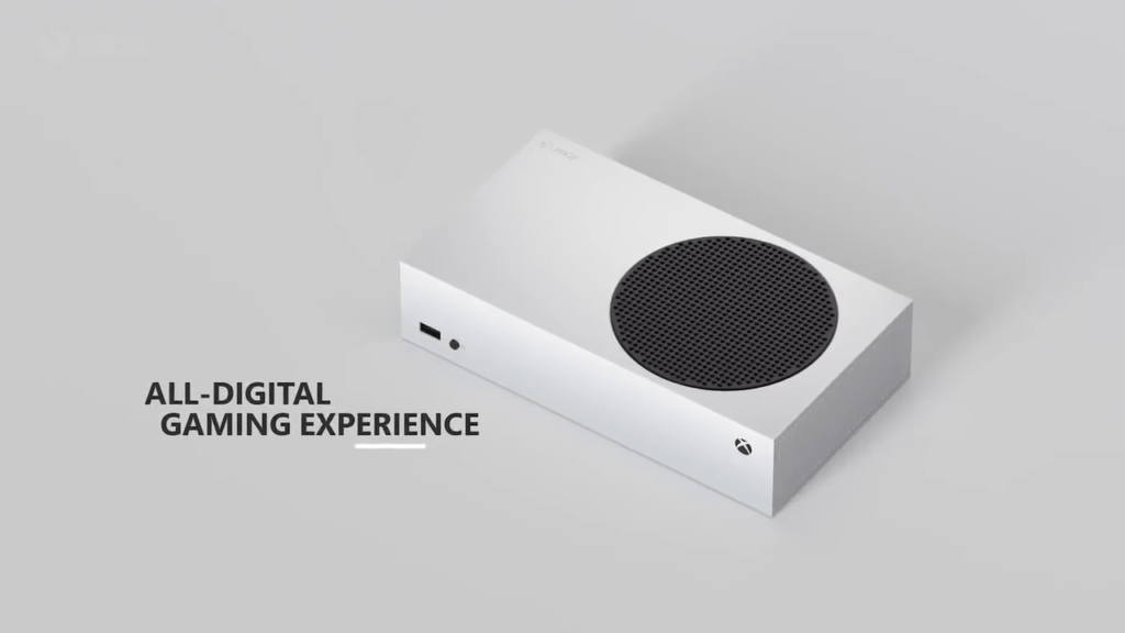 Xbox Series S não tem leitor e todo seu conteúdo é digital. (Imagem: Reprodução)