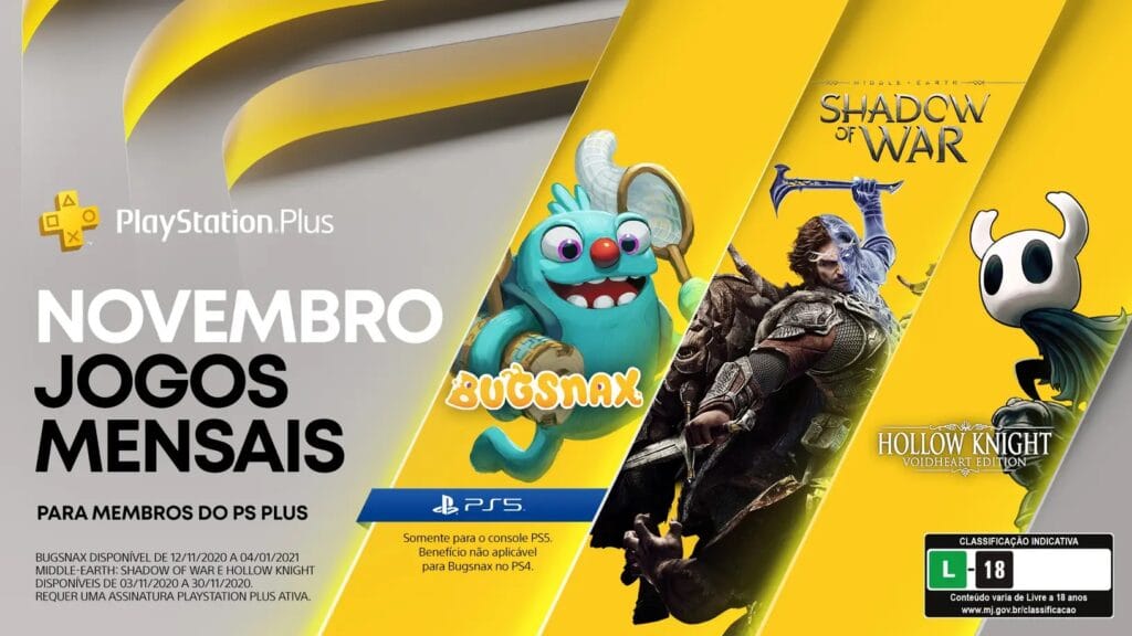 PS Plus de novembro