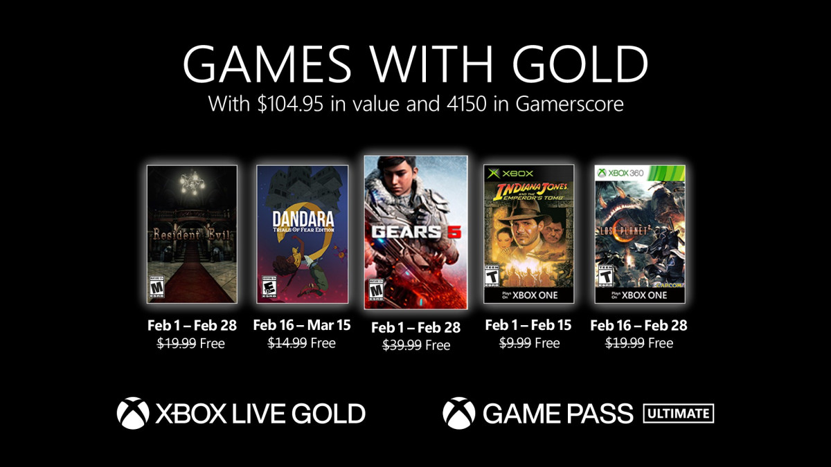 GwG) Games with Gold - Jogos Grátis - Janeiro de 2020 na Xbox Live!