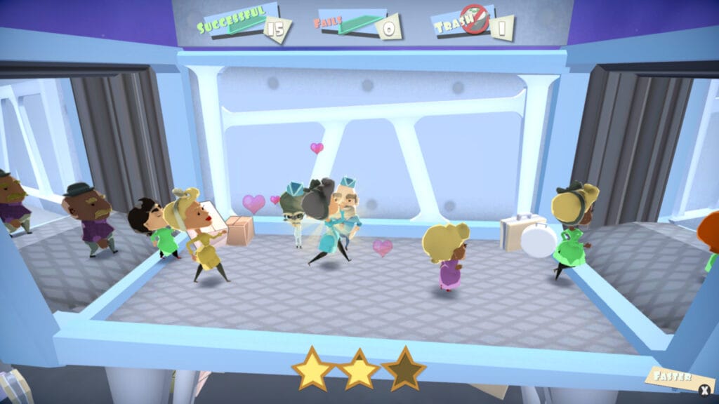 Shakes on a Plane "se inspira" na fórmula de Overcooked: entregue pedidos em cooperação com até mais três amigos durante três minutos e recebam uma pontuação de até três estrelas ao final de cada fase. (Imagem: Divulgação)