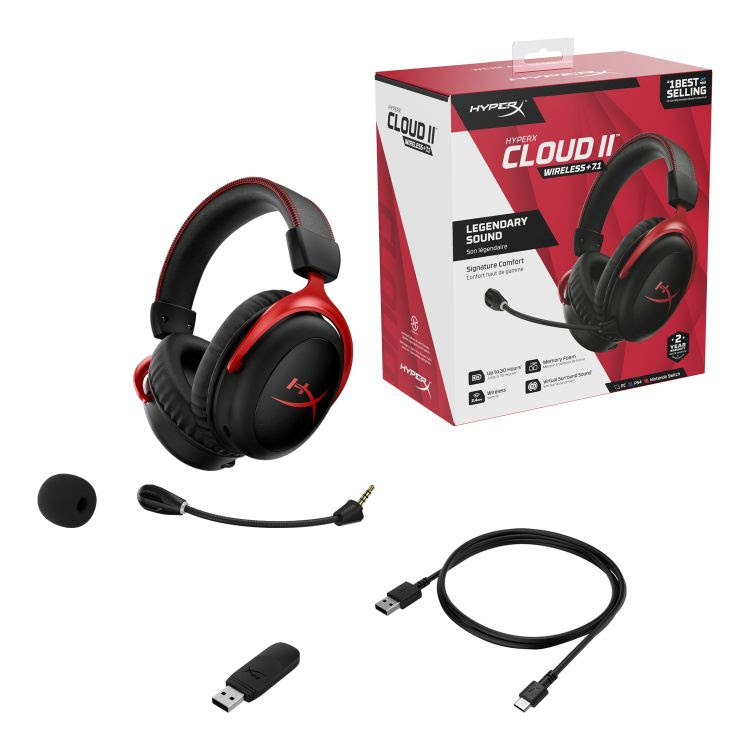 Headset HyperX Cloud II Wireless