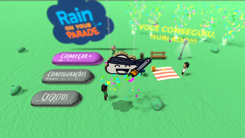 Rain on Your Parade é uma pequena homenagem à cidade quase sempre nublada de Seattle. (Imagem: Reprodução/Nintendo Switch)