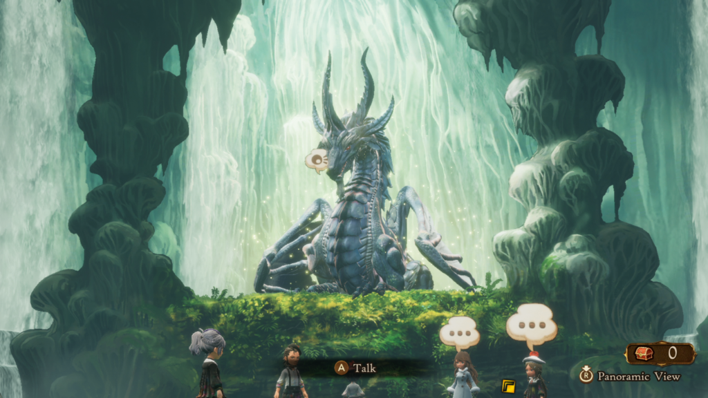 As criaturas e inimigos são extremamente detalhados e imersos em belos cenários. (Imagem: Reprodução/Nintendo Switch)