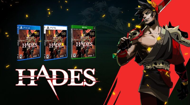 Edição física de Hades virá em encartes diferentes para PlayStation 4 e PlayStation 5. Xbox One e Xbox Series X|S usarão o mesmo disco. (Imagem: Reprodução)