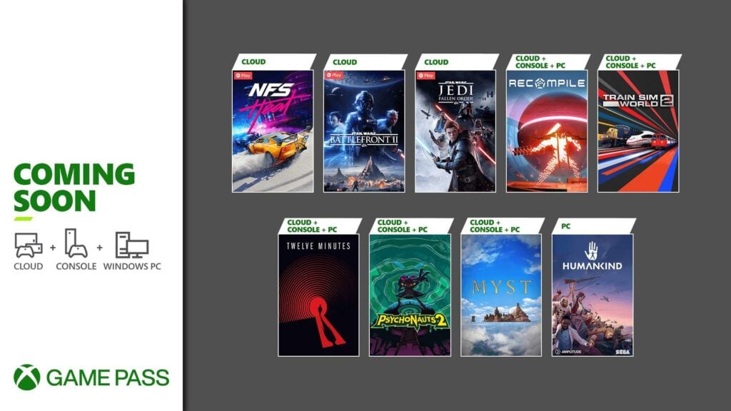 Xbox Game Pass revela a segunda onda de títulos para agosto de 2021. (Imagem: Divulgação/Microsoft)