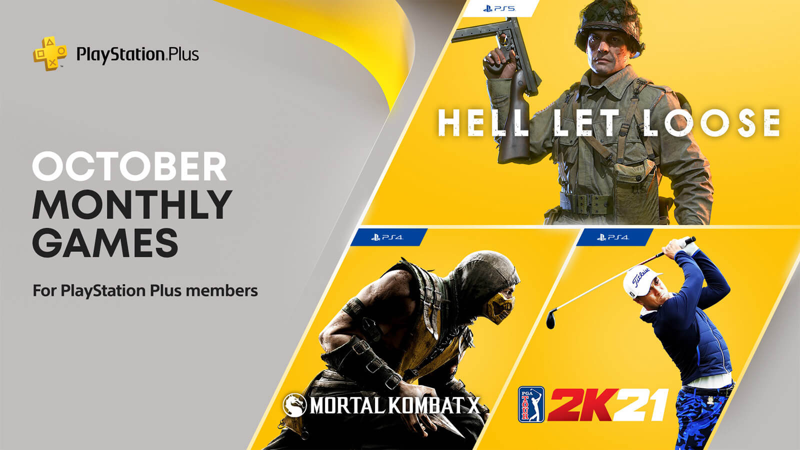 Jogos: PS Plus de outubro terá Hell Let Loose, PGA Tour 2K21 e Mortal Kombat X