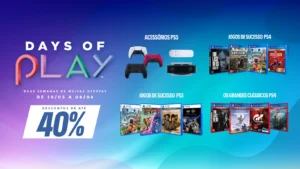 Promoção Days of Play trará descontos em jogos e acessórios; confira