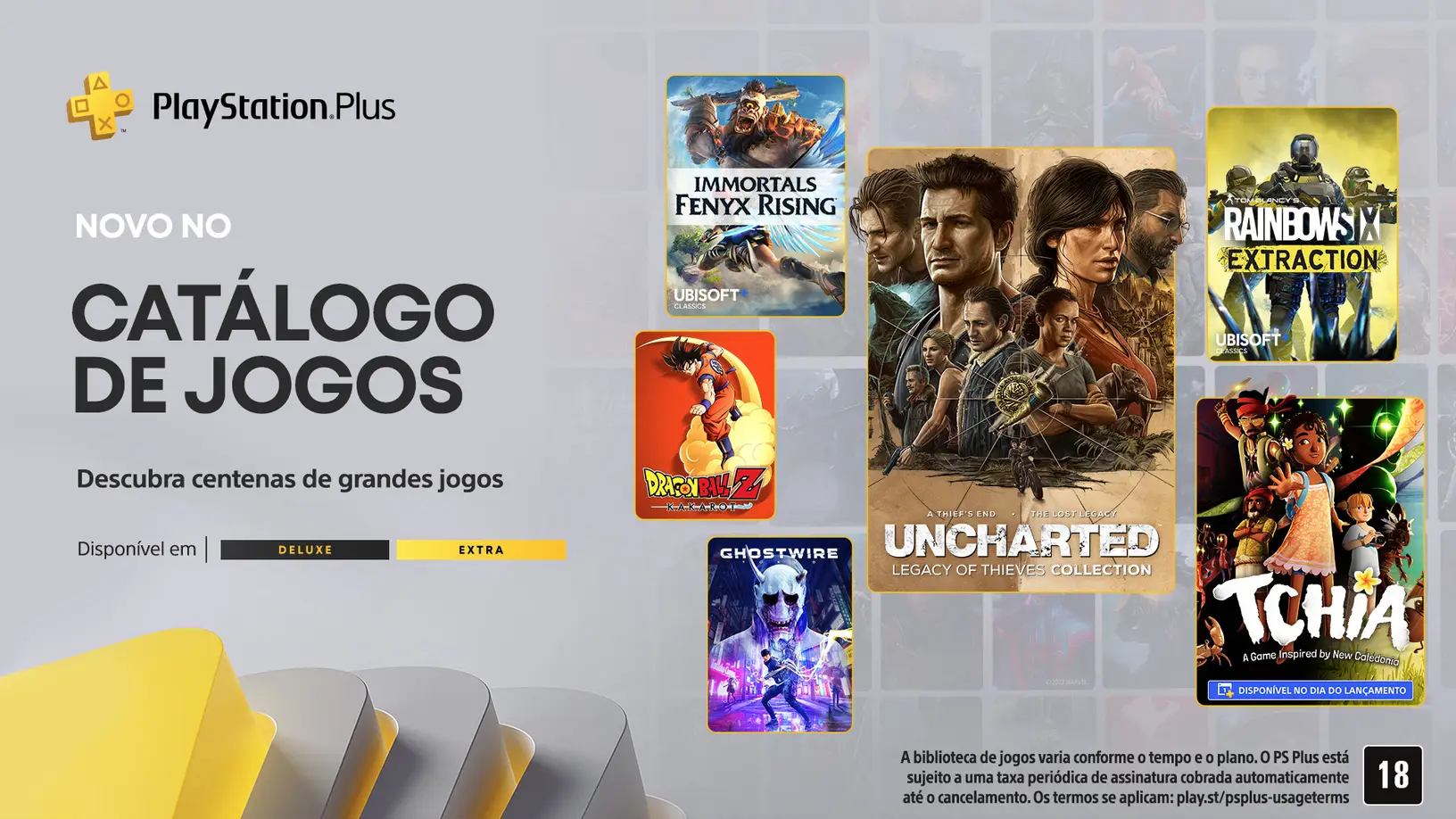 PS Plus Extra e Deluxe anunciam jogos de abril de 2023