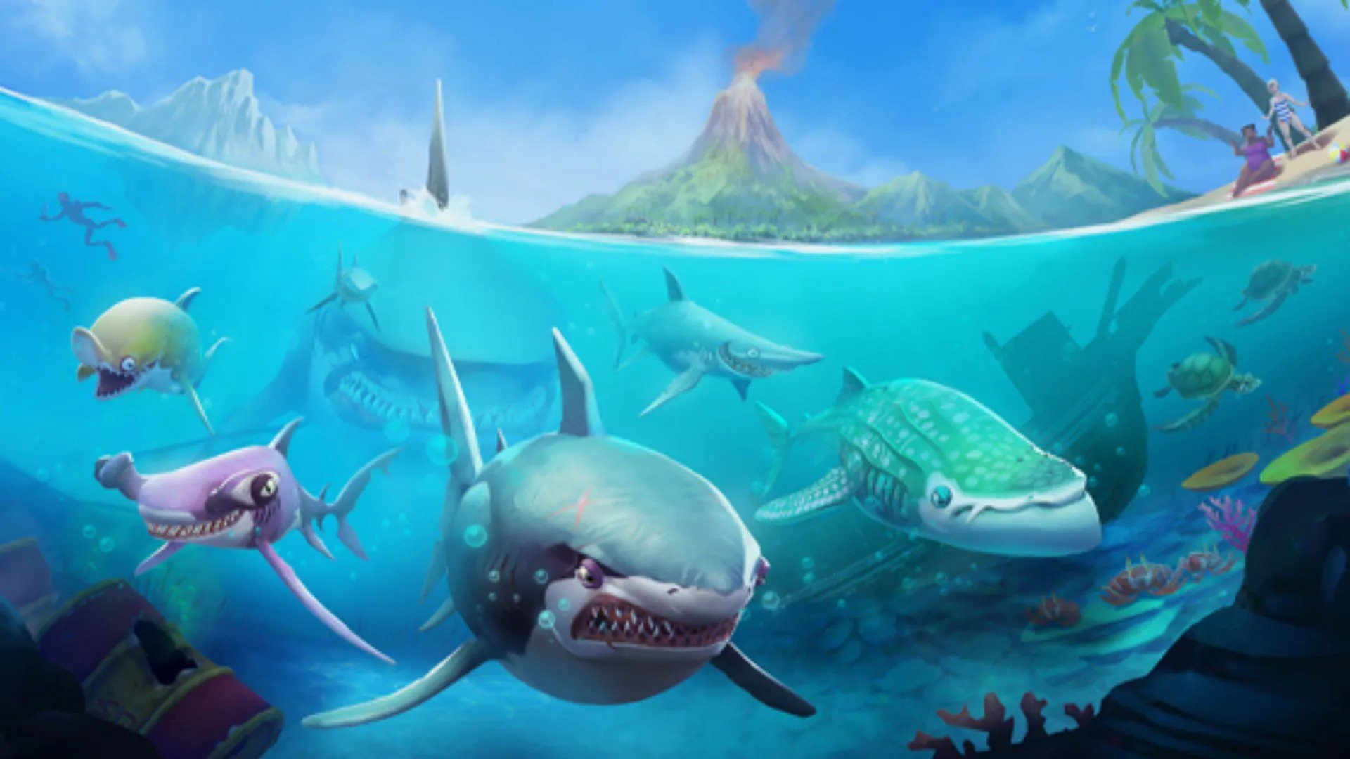 Hungry Shark está entre os melhores jogos de tubarão grátis para