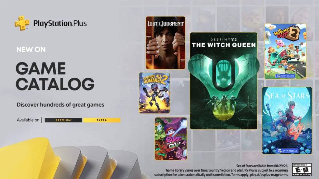 PS Plus Extra/Deluxe de agosto de 2023