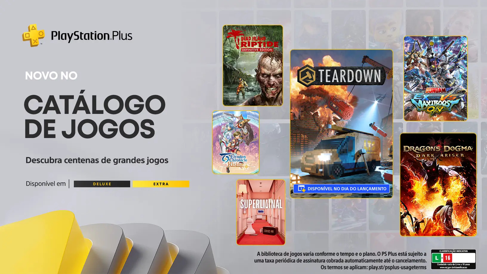 Jogos: PlayStation Plus Extra/Deluxe de novembro de 2023 é anunciada