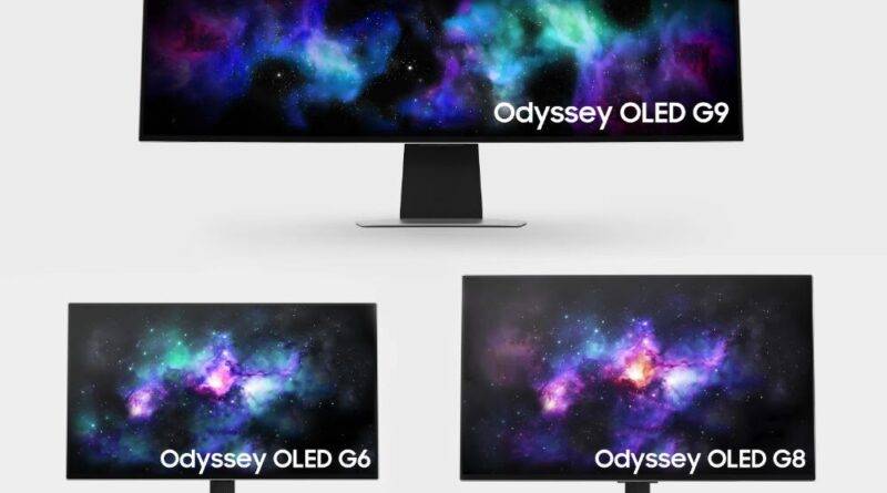 Samsung Odyssey OLED G9 (G95SD), Odyssey OLED G8 (G80SD) e Odyssey OLED G6 (G60SD)