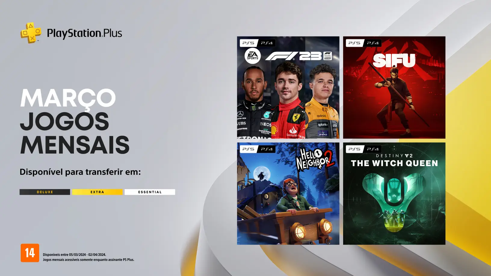 Jogos: PlayStation Plus de março de 2024 é anunciada