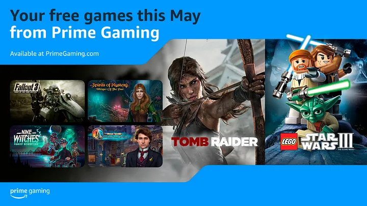 Jogos: Prime Gaming de maio de 2024 é anunciado
