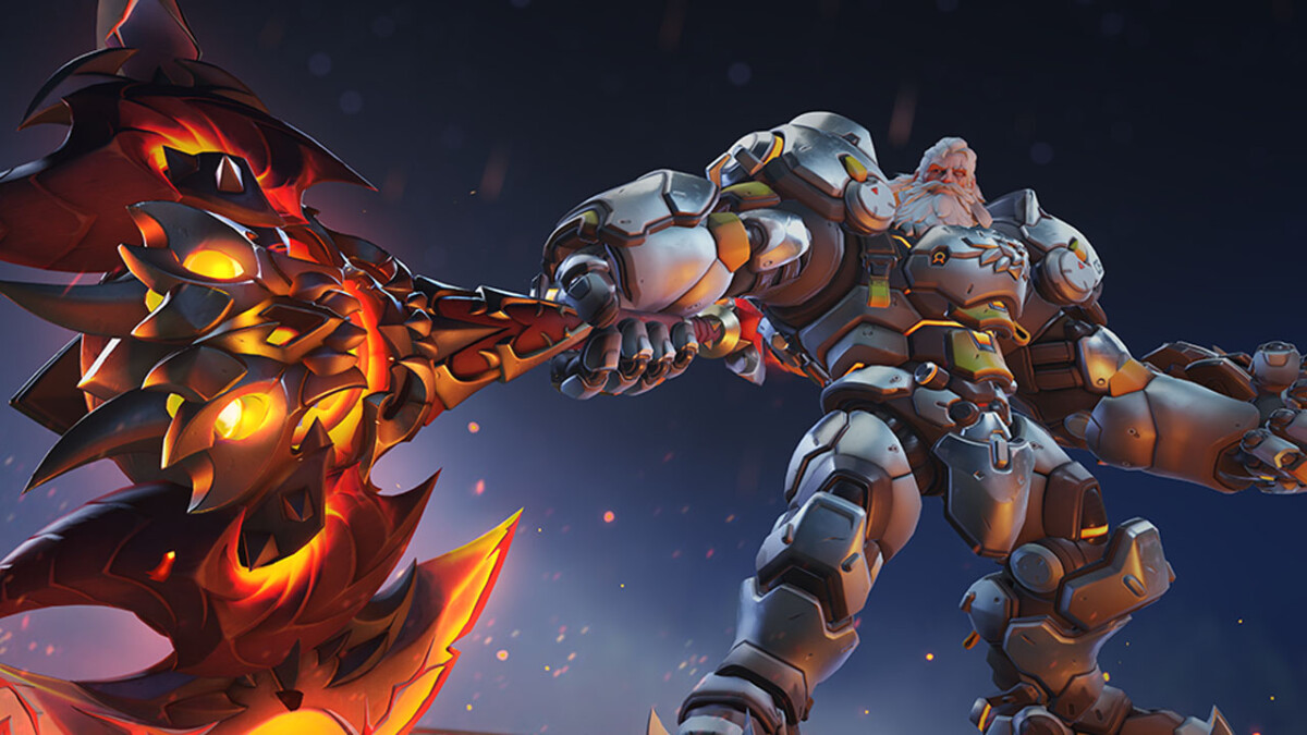 Jogos: Overwatch 2 traz o Demônio Aprisionado, visual de arma mítica para Reinhardt