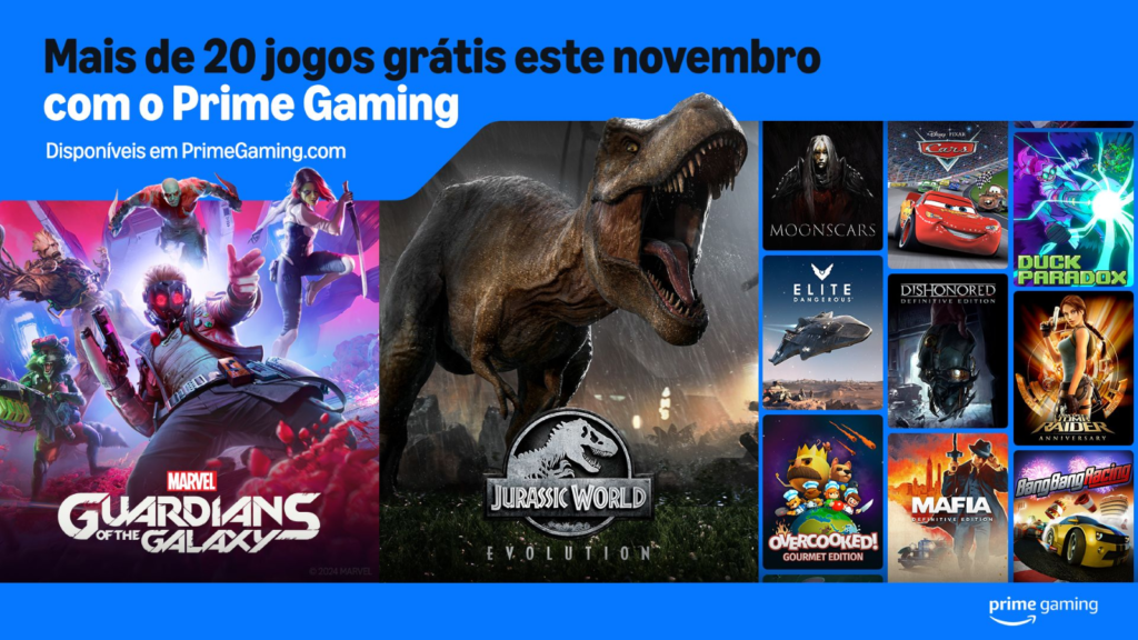 Prime Gaming novembro de 2024