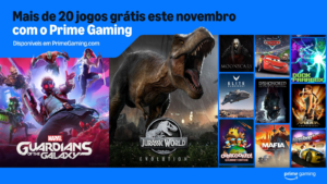 Prime Gaming de novembro trará Guardians of the Galaxy, Mafia e outros jogos grátis