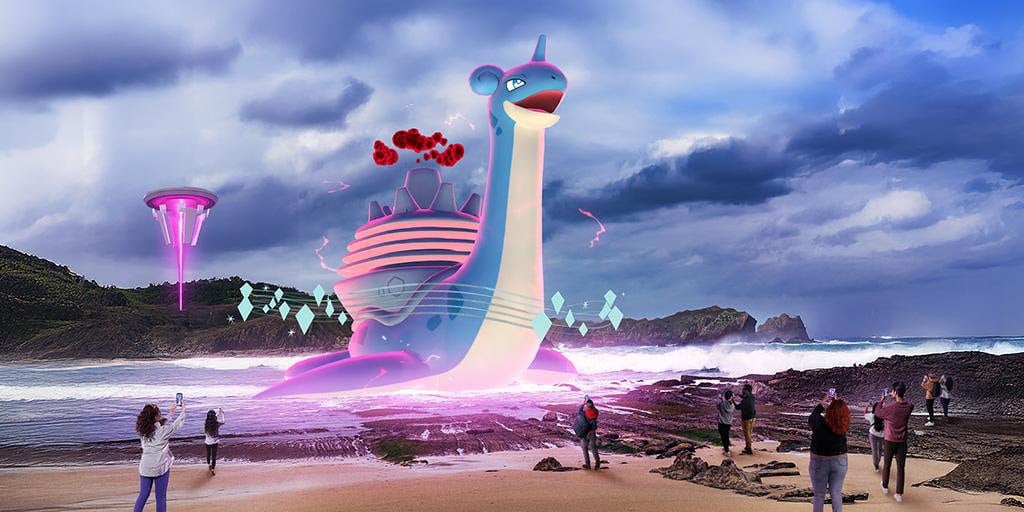 pokémon go safári urbano lapras gigamax