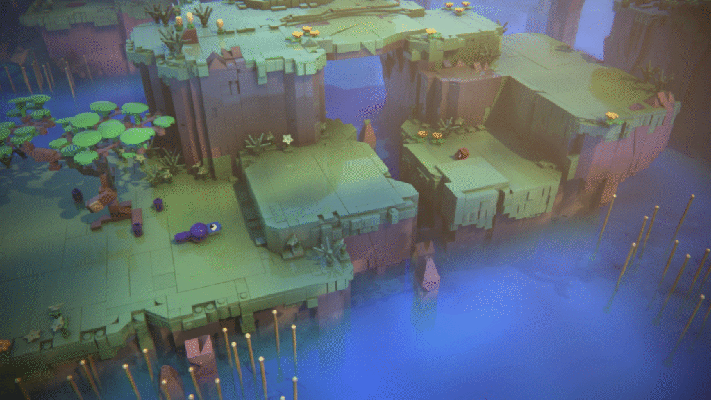 lego voyagers Duas pecinhas lado a lado: a câmera única exige coordenação constante no modo cooperativo. (Imagem: Reprodução / Carlos Maestre)