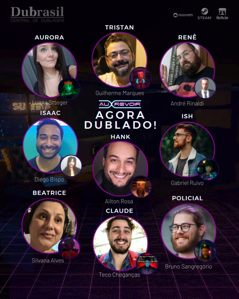 au revoir dublagem português