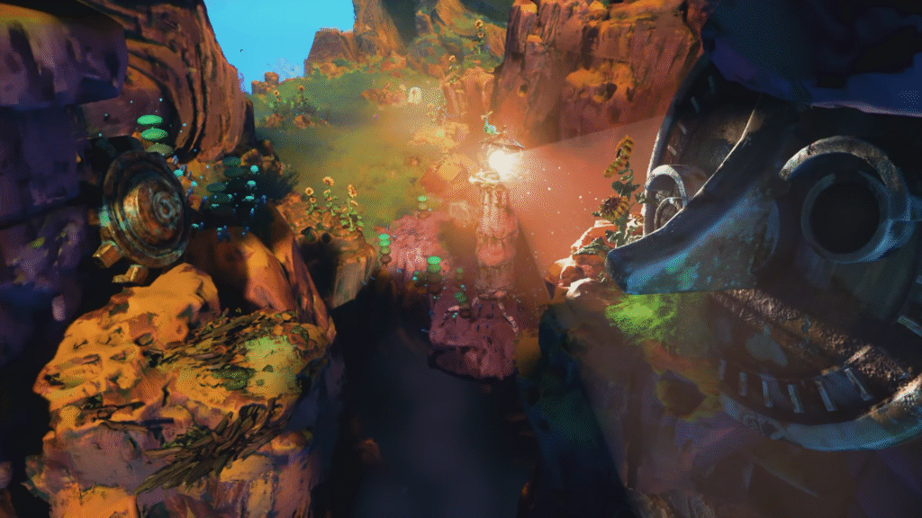 Andar e projetar a luz, dispersa ou concentrada, estas são as habilidades do farol em Keeper.
(Imagem: Reprodução do Xbox Series S / Carlos Maestre)