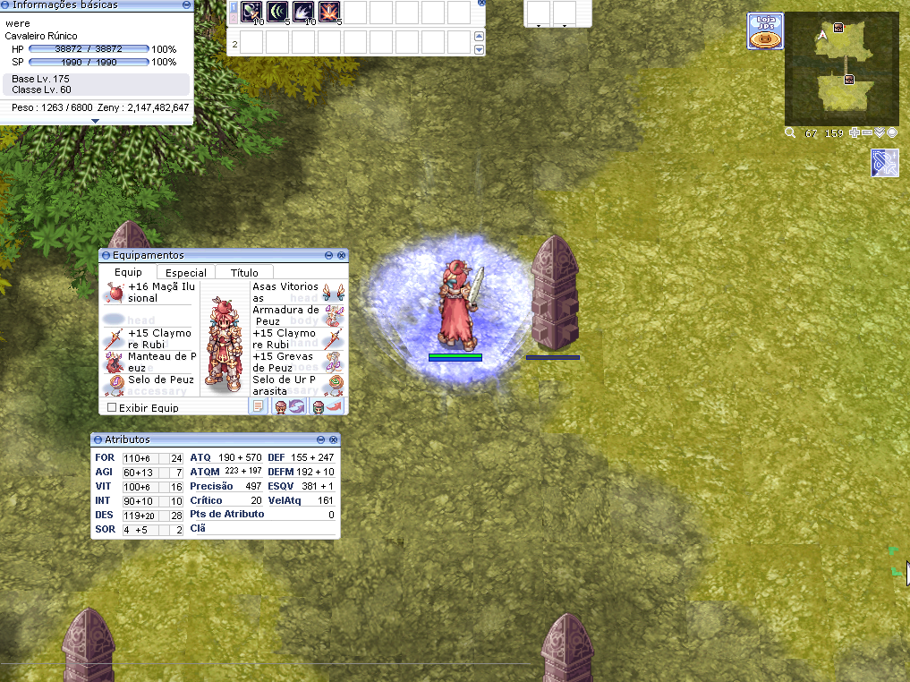 ragnarok online LATAM melhores builds cavaleiro 3