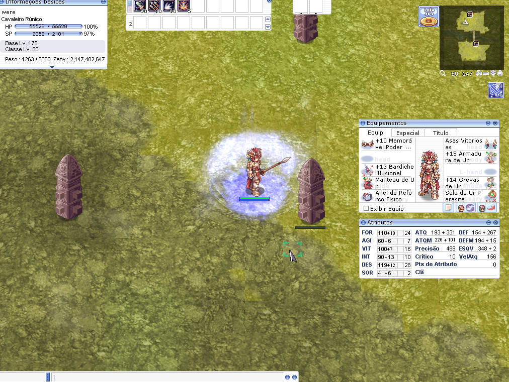 ragnarok online LATAM melhores builds cavaleiro 3