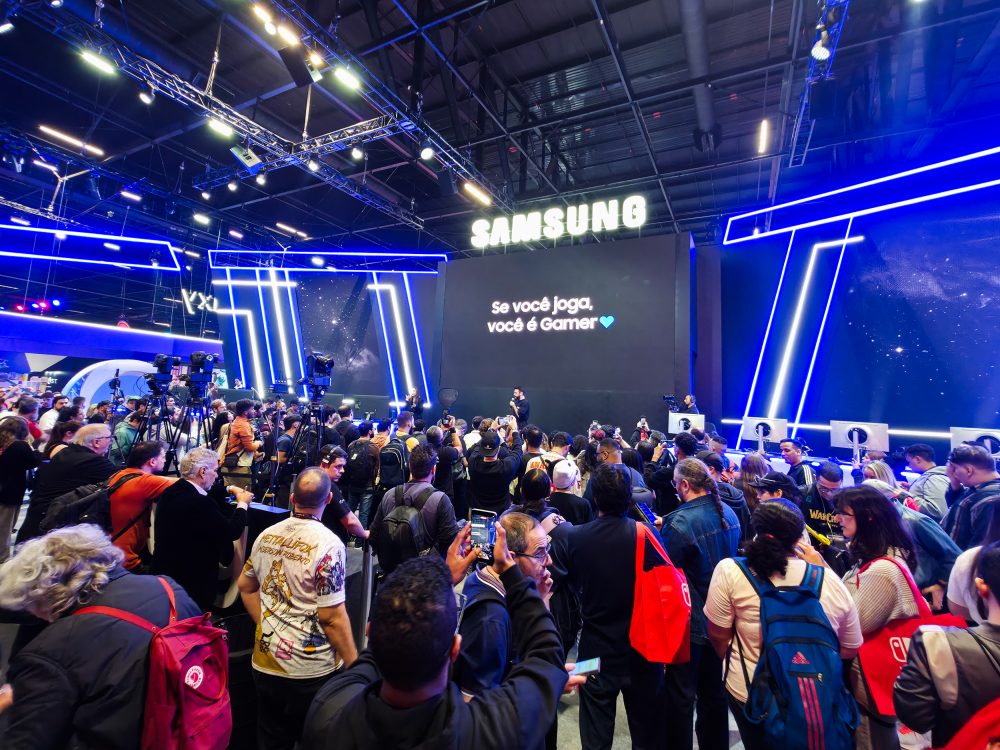 samsung entrevista celulares brasil game show 2025