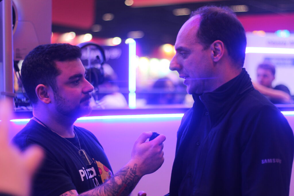 samsung entrevista celulares brasil game show 2025