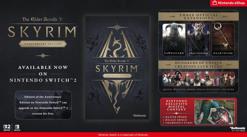 The Elder Scrolls V Skyrim Anniversary Edition Nintendo Switch 2