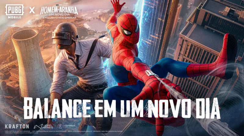 PUBG MOBILE colaboração Homem-Aranha: Um Novo Dia