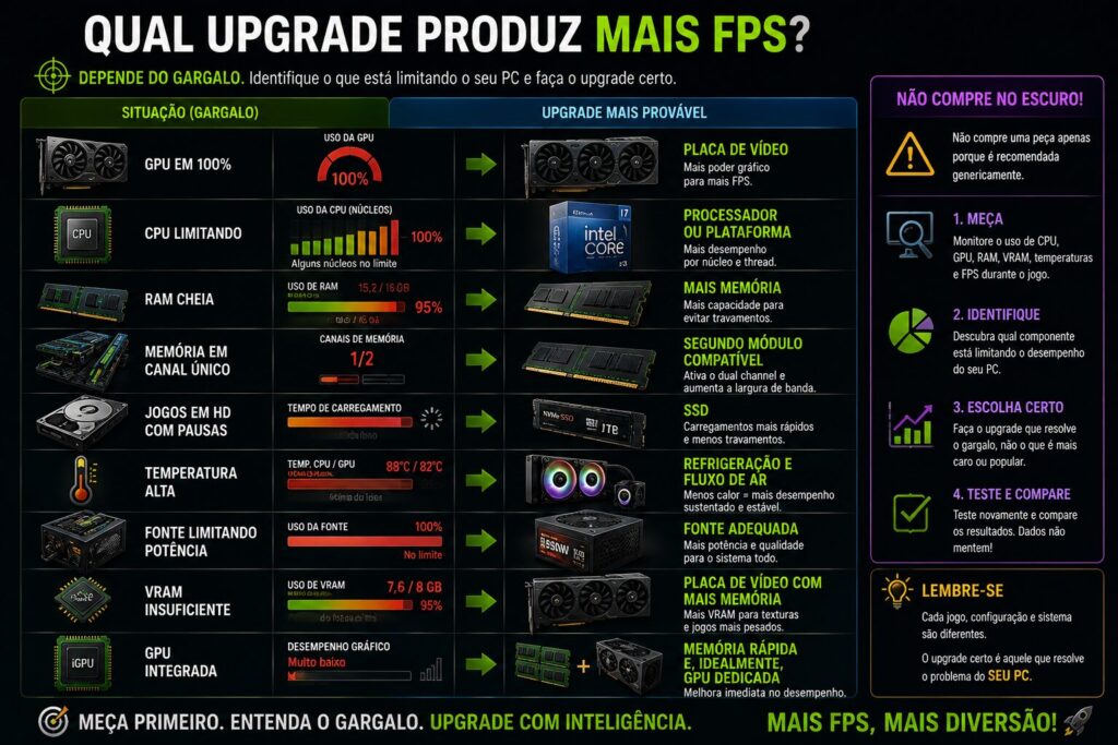 como aumentar o FPS nos jogos Como aumentar o FPS nos jogos guia completo para melhorar o desempenho do PC melhores upgrades