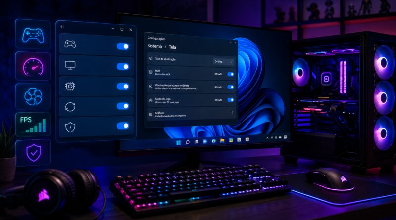 Configurações do Windows que realmente ajudam nos jogos: veja o que fazer em 2026