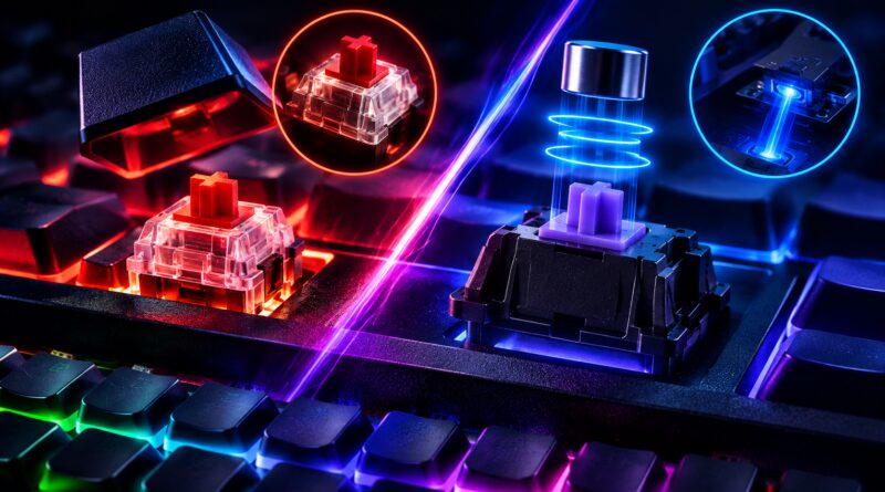 Teclado mecânico entenda switches, Hall Effect, ópticos e o que isso muda nos jogos