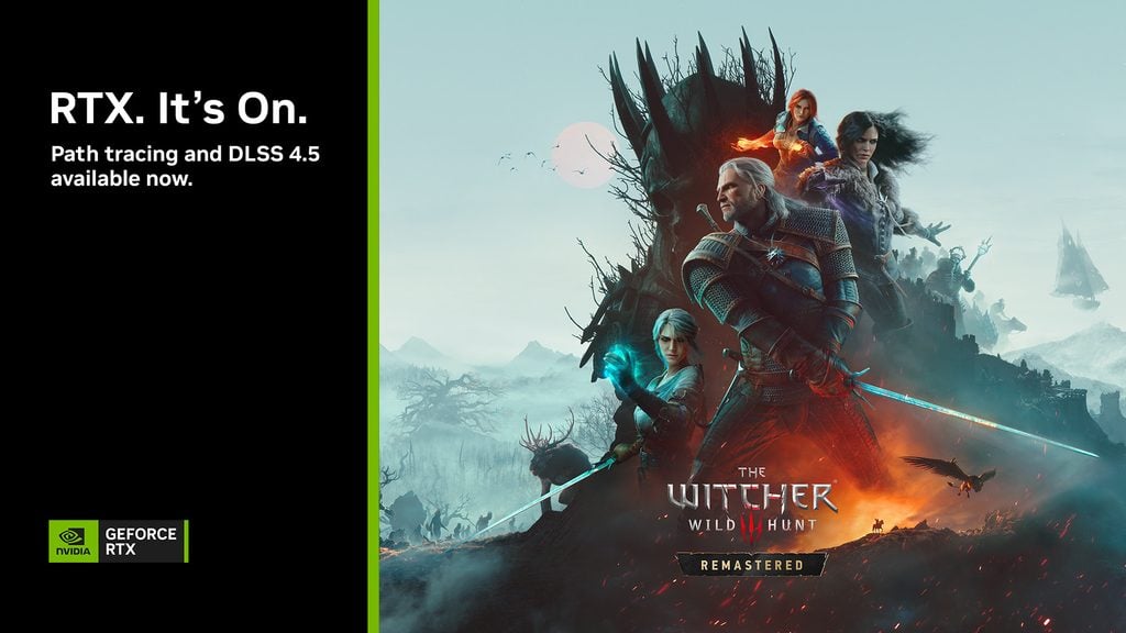 The Witcher 3 The Witcher 3 Remastered recebe DLSS 4.5 e Path Tracing