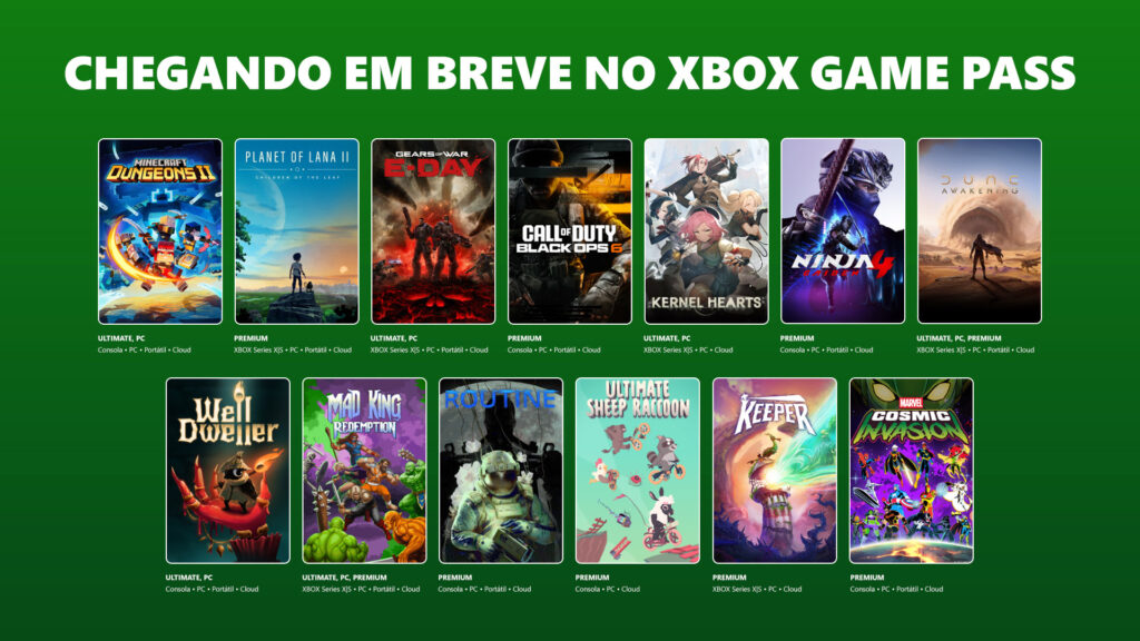 Game Pass XBOX Game Pass Setembro 2026 Parte 2