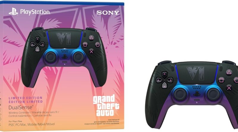 dualsense grand theft auto VI preto