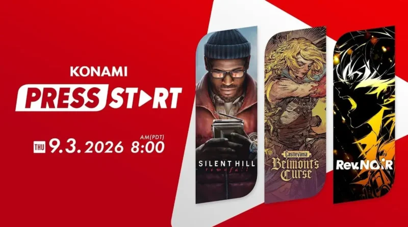 konami press start
