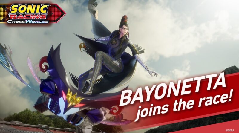 Sonic Racing CrossWorlds bayonetta