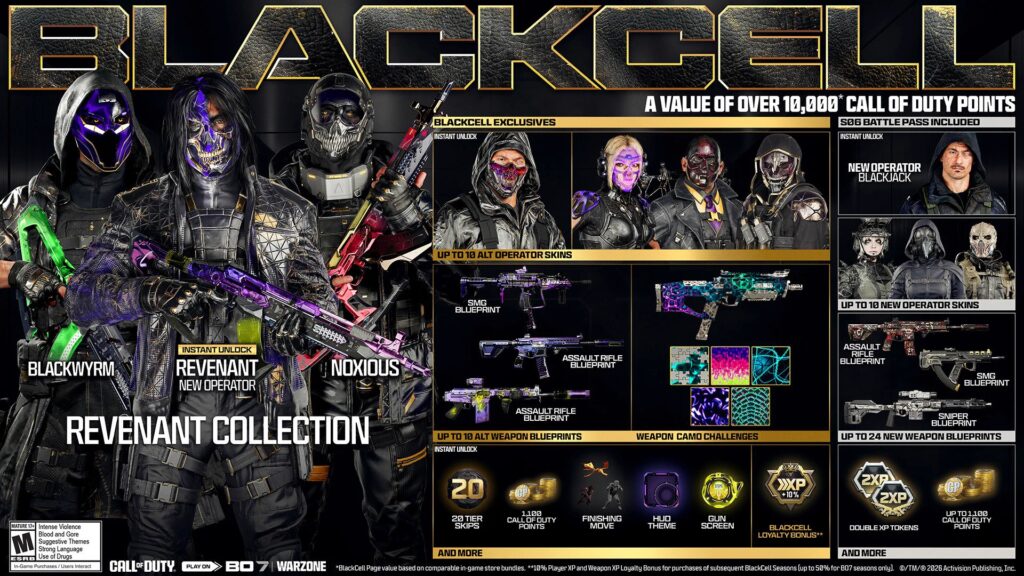 call of duty call of duty black ops 7 e warzone passe de batalha temporada 6 blackcell